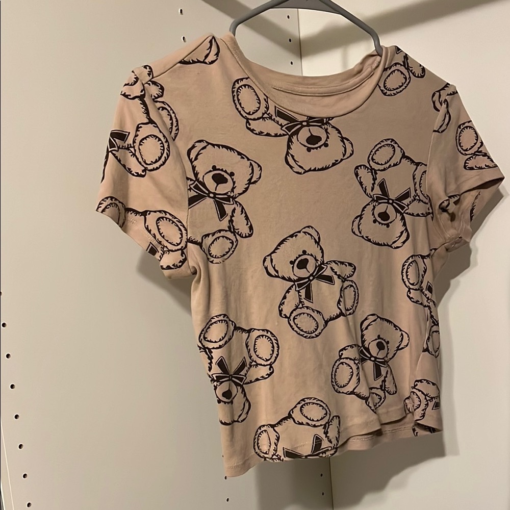 Kids Teddy Bear Print T-Shirt